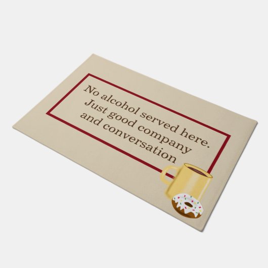 Paillasson "Aucun alcool " (Incliné)