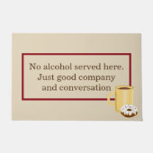 Paillasson "Aucun alcool " (Devant)