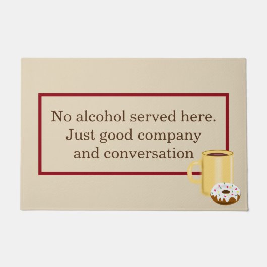 Paillasson "Aucun alcool " (Devant)