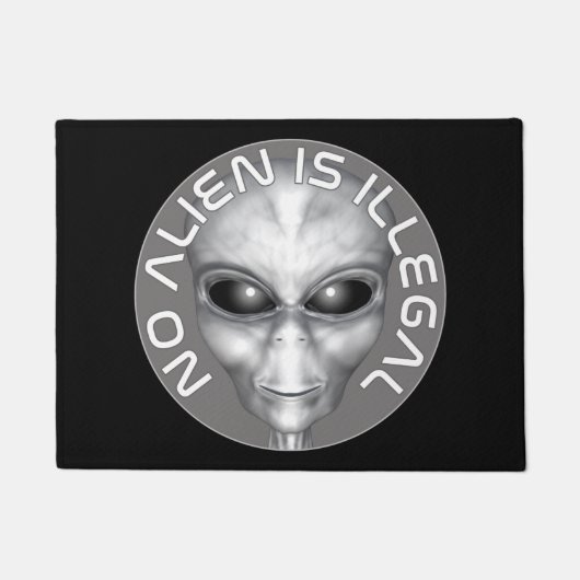 Paillasson Aucun Alien N'Est Illégal (Devant)