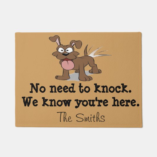 Paillasson Aucun besoin de frapper (Devant)