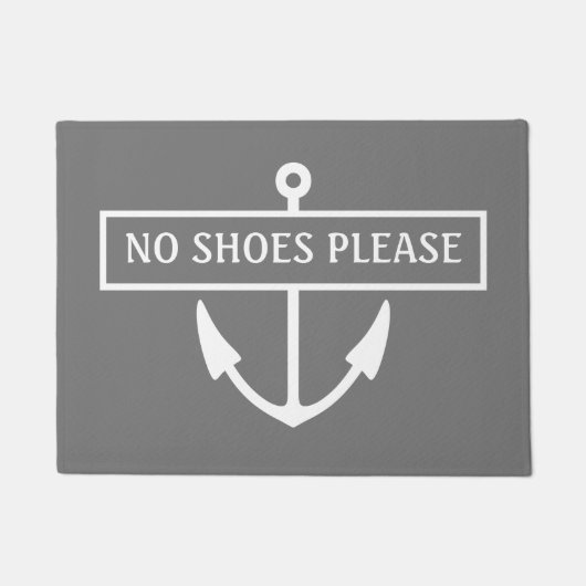 Paillasson Aucune Chaussure S'Il Vous Plaque Mat (Devant)