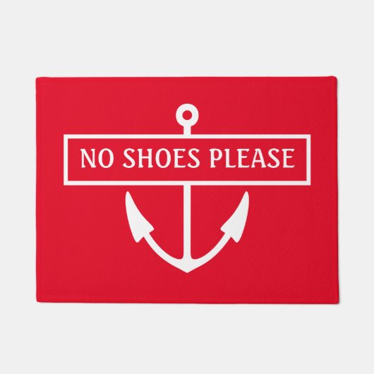 Paillasson Aucune Chaussure S'Il Vous Plaque Mat (Devant)