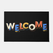 Paillasson Audacieuse Typographie moderne Bienvenue (Devant)
