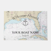 Paillasson 🌊 ⚓ Authentique Golfe Vintage du Mexique Nautique (Devant)