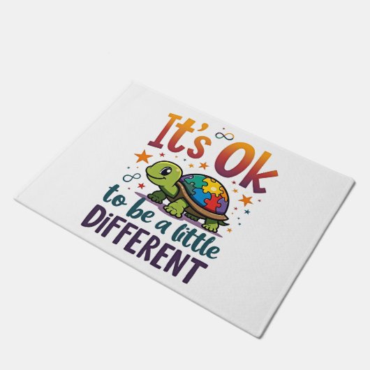 Paillasson Autism Awareness It's Ok To Be A Little Different (Incliné)