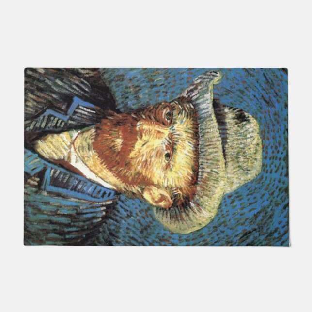 Paillasson Auto-Portriat avec Casquette grisé (Devant)