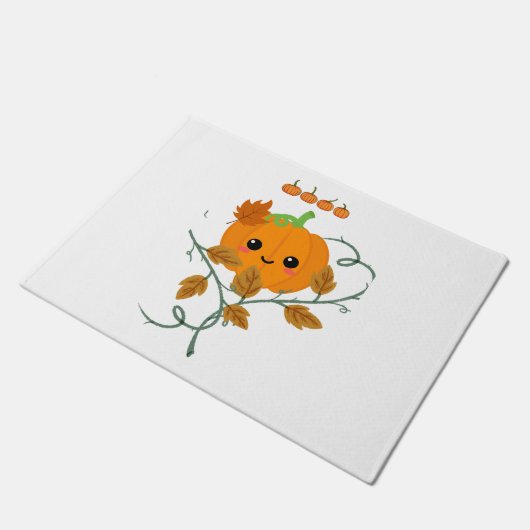 Paillasson Autocollant citrouille et vignes (Incliné)