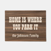 Paillasson Autoguidez où vous le garez coutume en bois (Devant)