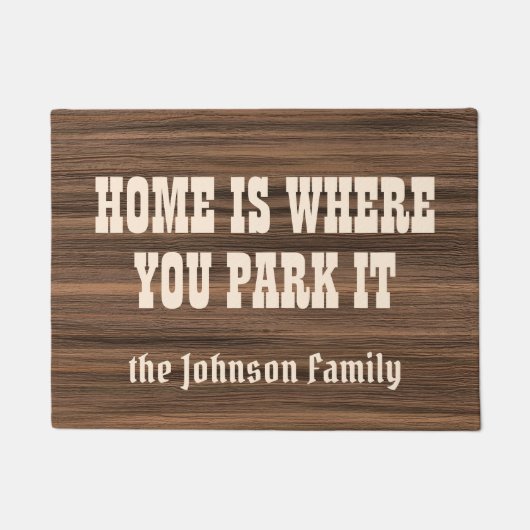 Paillasson Autoguidez où vous le garez coutume en bois (Devant)