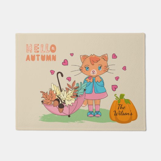 Paillasson Automne Automne Kitty Doormat (Devant)