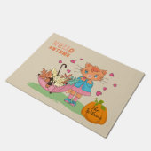 Paillasson Automne Automne Kitty Doormat (Incliné)