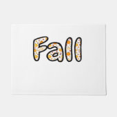 Paillasson Automne avec Arrière - plan Citrouille Automne Sai (Devant)