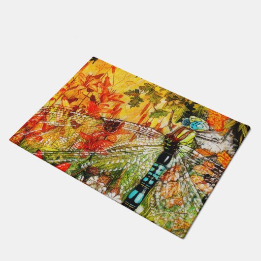 Paillasson Automne Forêt sauvage dragon Voler (Incliné)