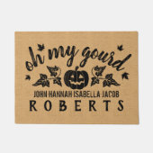 Paillasson Automne oh mon automne rustique fait sur commande (Devant)