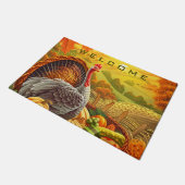 Paillasson Automne Turquie Citrouille Bon thanksgiving Doorma (Incliné)