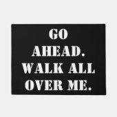 Paillasson Avancez.  Promenade partout je (Devant)