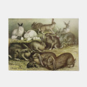 Paillasson avec groupe de lapins et de lapins vint (Devant)