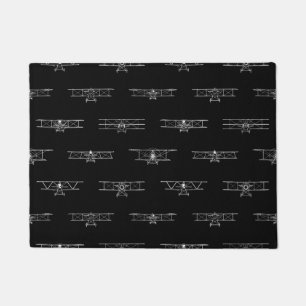 Paillasson Avions classiques Motif avion Vintage Art personna