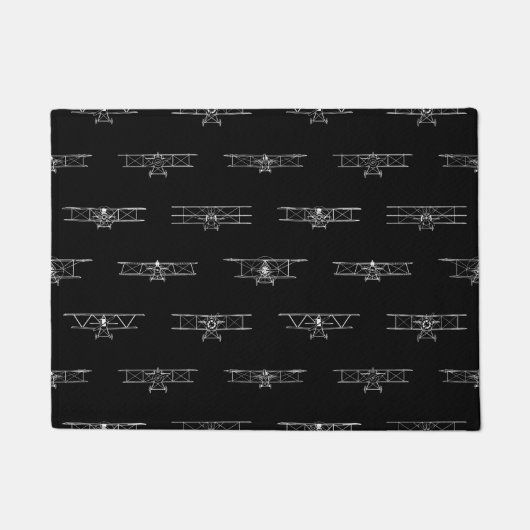 Paillasson Avions classiques Motif avion Vintage Art personna (Devant)