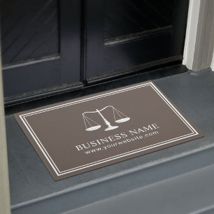 Paillasson Avocat et procureur Brown minimaliste