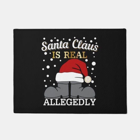 Paillasson Avocat Noël - Père Noël est réel (Devant)
