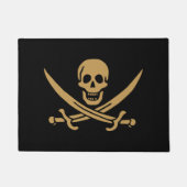 Paillasson Aztec Gold Crâne et cutlass Pirate Calico Jack (Devant)