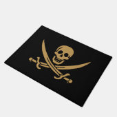Paillasson Aztec Gold Crâne et cutlass Pirate Calico Jack (Incliné)