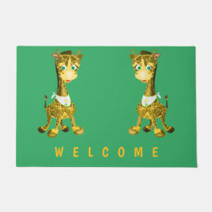 Paillasson Baby Giraffes - Bienvenue