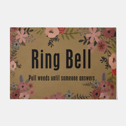 Paillasson Bague Bell Tirer Les Graines Jusqu'À Ce Que Quelqu (Devant)