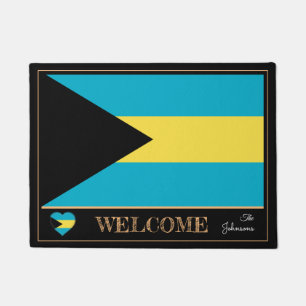 Paillasson Bahamas & Bahamas Flag house mats/sports Welcome