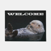 Paillasson Baignade mignonne Louter de mer Bienvenue (Devant)