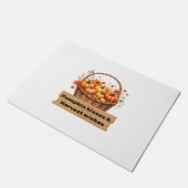 Paillasson Baisers citrouilles et souhaits de récolte Automne (Incliné)