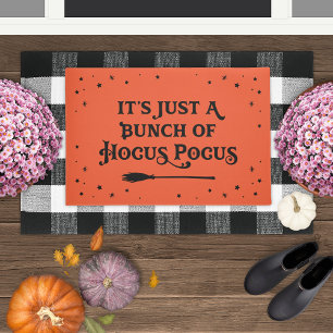 Paillasson Balai de sorcière Hocus Pocus Orange Clair Hallowe