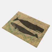 Paillasson Baleine antique Vie marine (Incliné)