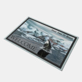 Paillasson Baleine boréale - Bienvenue (Incliné)