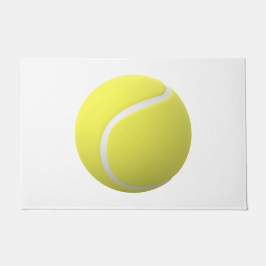 Paillasson Ball de tennis jaune 3D (Devant)