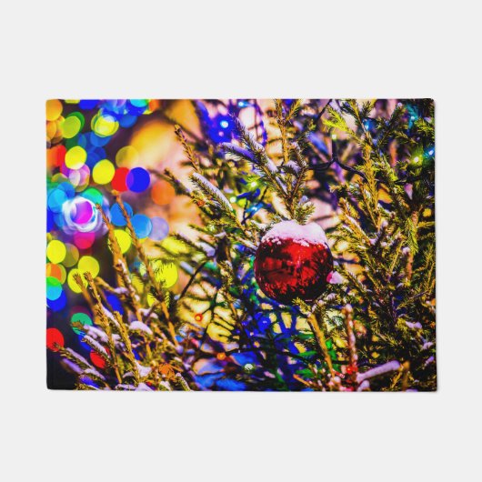 Paillasson Ball rouge Noël (Devant)