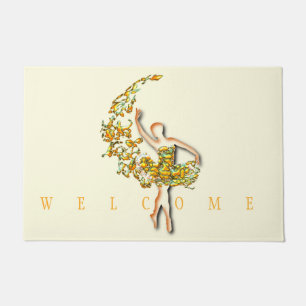 Paillasson Ballerina Doormat Ballet Dancer Femme - Bienvenue