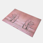 Paillasson Ballet classique Chaussures de danseuse rose fémin (Incliné)