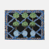 Paillasson Bambou noir Chinoiserie Ginger Jar Portapis (Devant)