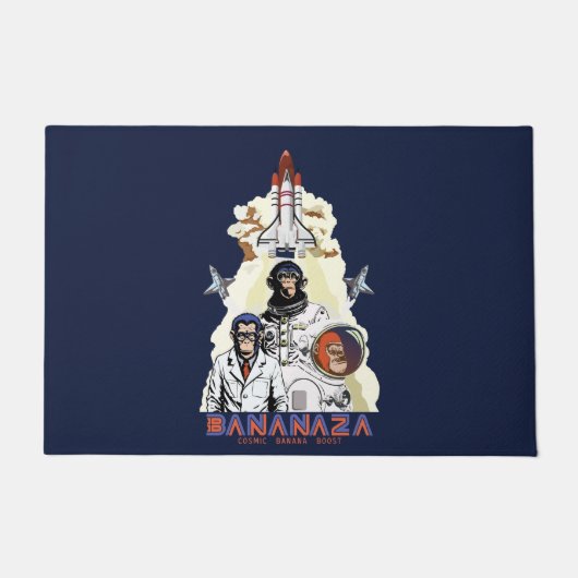 Paillasson BANANAZA : Équipe de singes de l'espace (Devant)