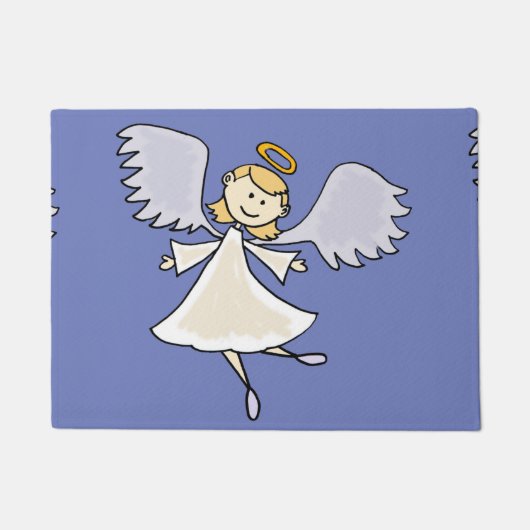 Paillasson Bande dessinée d'ange de danse d'amusement (Devant)
