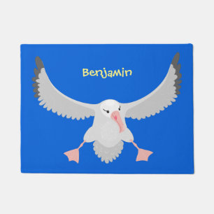 Paillasson Bande dessinée de l'oiseau mûre albatros