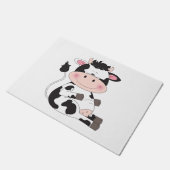 Paillasson Bande dessinée mignonne de vache (Incliné)