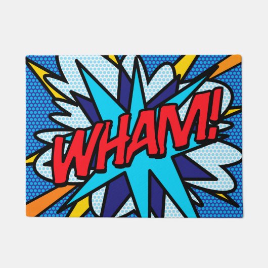Paillasson Bande dessinée OEuvre d'art WHAM Superhero (Devant)
