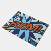 Paillasson Bande dessinée Pop Art BOOM Superhero (Incliné)