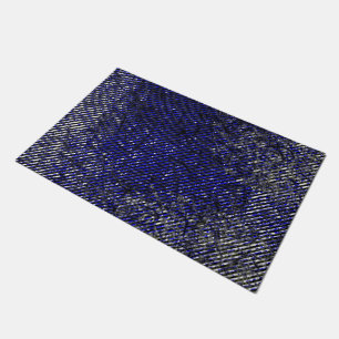 Paillasson Bandes bleues endommagées dans leurs couleurs et l