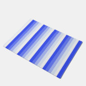 Paillasson Bandes d'ombre bleu royal (Incliné)