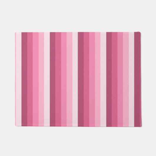 Paillasson Bandes d'ombre rose (Devant)